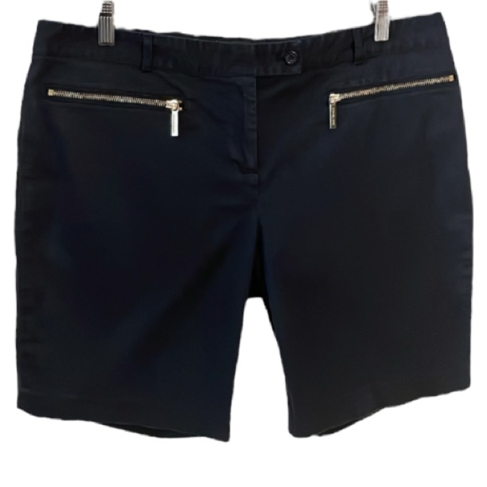 Michael Michael Kors Black Zipper Shorts Size 14
